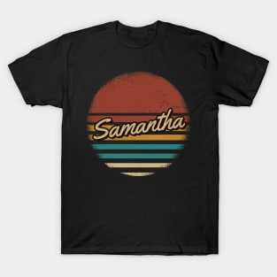 Samantha Vintage Text T-Shirt